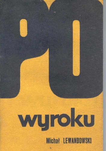 Okładka: Michał Lewandowski - Po wyroku
