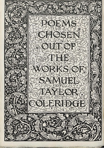 Okładka: Samuel Taylor Coleridge - Poems Chosen Out Of the Works Of Samuel Taylor Coleridge
