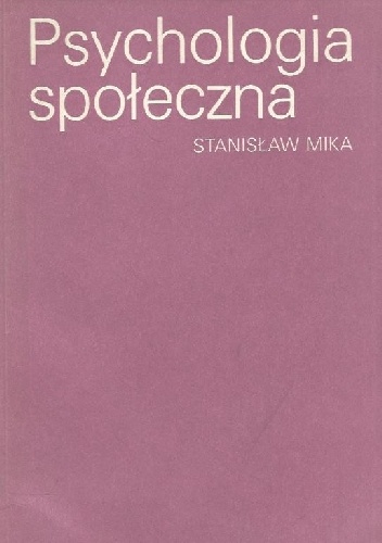 Okładka: Stanisław Mika - Psychologia społeczna