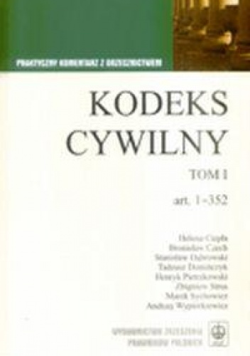 Okładka: Bronisław Czech - KODEKS CYWILNY T.2
