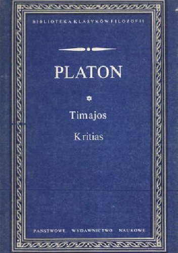 Okładka:  Platon - Timajos. Kritias