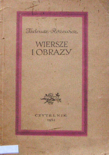 Okładka: Tadeusz Różewicz - Wiersze i obrazy