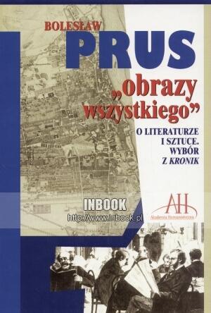 Okładka: Bolesław Prus - Obrazy wszystkiego