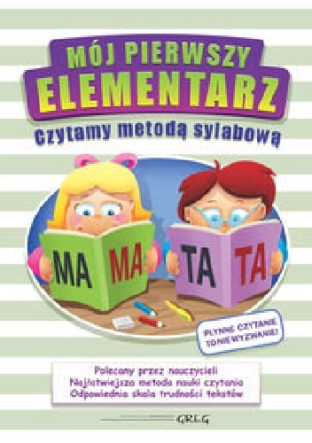 Okładka: Alicja Karczmarska-Strzebońska - Mój pierwszy elementarz. Czytamy metodą sylabową