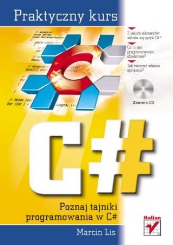 Okładka: Marcin Lis - C#. Praktyczny kurs
