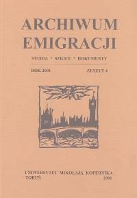 Okładka:  praca zbiorowa - Archiwum Emigracji T. 4