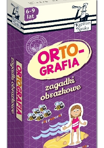 Okładka:  - Zagadki obrazkowe Ortografia 6-9 lat