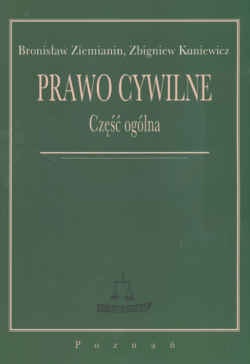 Okładka: Bronisław Ziemianin - Prawo cywilne. Część ogólna