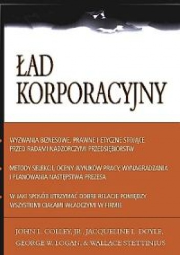 Okładka:  praca zbiorowa - ład korporacyjny