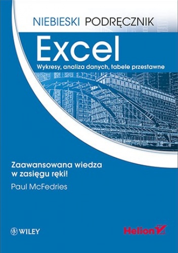Okładka: Paul McFedries - Excel. Wykresy, analiza danych, tabele przestawne. Niebieski podręcznik