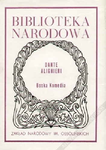 Okładka: Dante Alighieri - Boska komedia (wybór)