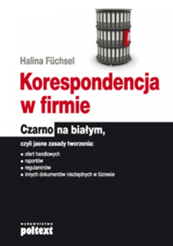 Okładka: Halina Füchsel - Korespondencja w firmie