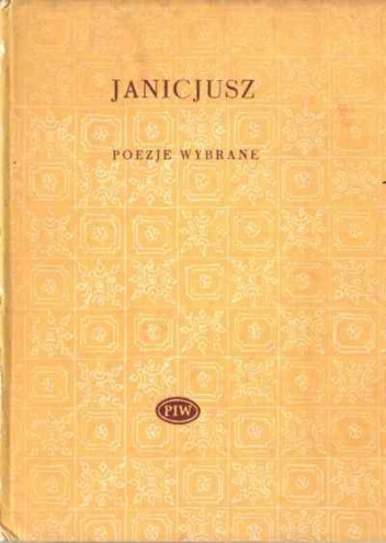 Okładka: Klemens Janicki (Janicjusz) - Poezje wybrane