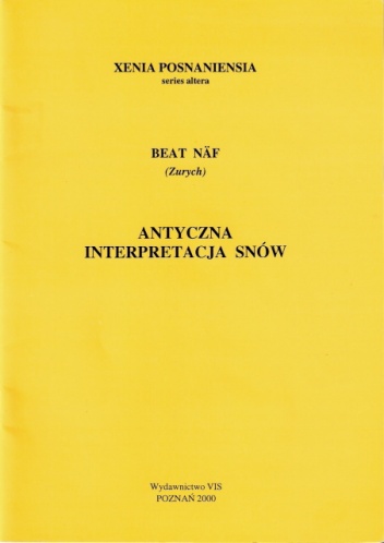 Okładka: Beat Näf - Antyczna interpretacja snów