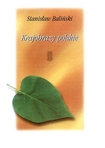 Okładka: Stanisław Baliński - Krajobrazy polskie