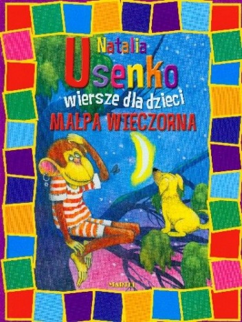 Okładka: Natalia Usenko - Małpa Wieczorna. Wiersze dla Dzieci