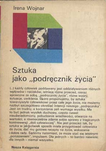 Okładka: Irena Wojnar - Sztuka jako "podręcznik życia"