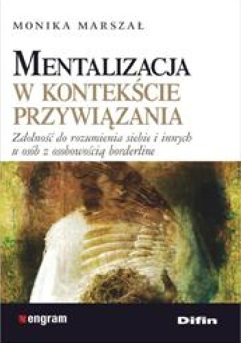 Okładka: Monika Marszał - Mentalizacja w kontekście przywiązania. Zdolność do rozumienia siebie i innych u osób z osobowością borderline