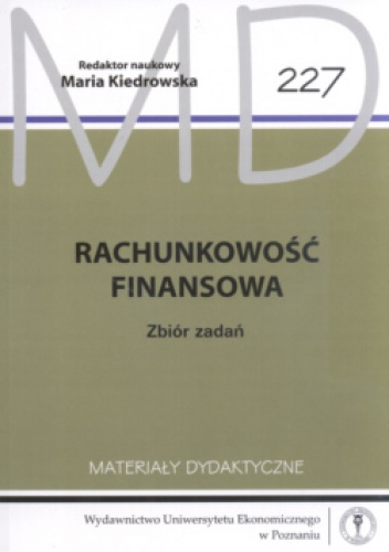 Okładka: Maria Kiedrowska - Rachunkowość Finansowa  Zbiór Zadań