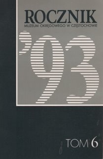 Okładka: Aleksander Jaśkiewicz - Rocznik Muzeum Okręgowego w Częstochowie, tom 6