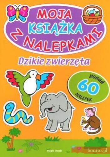 Okładka: Giorgia Isacchi - Dzikie zwierzęta. Moja książka z nalepkami
