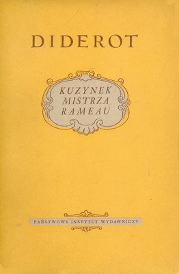 Okładka: Denis Diderot - Kuzynek mistrza Rameau