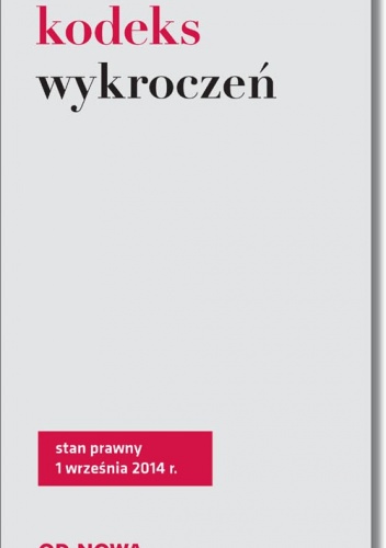 Okładka: Agnieszka Kaszok - Kodeks wykroczeń