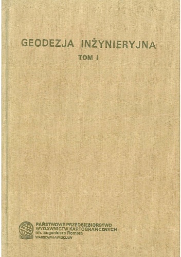 Okładka: Stefan Przewłocki - Geodezja inżynieryjna. Tom 1
