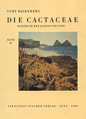Okładka: Curt Backenberg - Die Cactaceae Handbuch der Kakteenkunde band 4