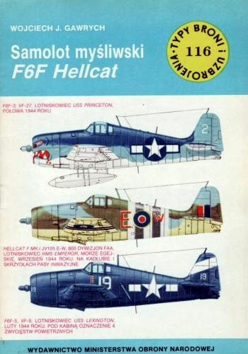 Okładka: Wojciech Gawrych - Samolot myśliwski F6F Hellcat