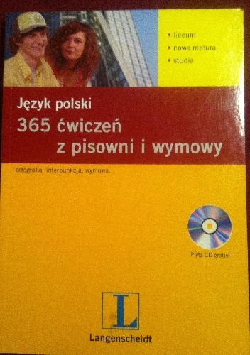 Okładka: Agata Hącia - Język polski 365 ćwiczeń z pisowni i wymowy