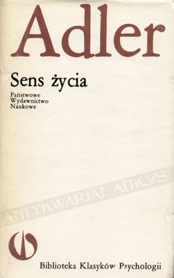 Okładka: Alfred Adler - Sens życia