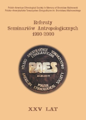 Okładka:  praca zbiorowa - Referaty seminariów antropologicznych 1990-2000