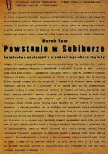 Okładka: Marek Bem - Powstanie w Sobiborze