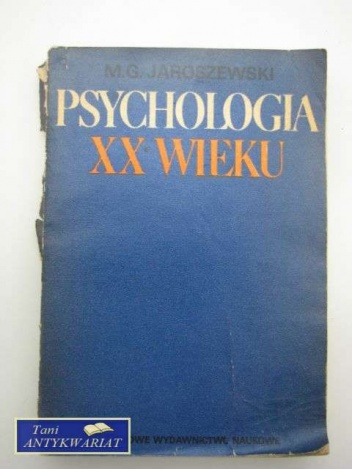 Okładka: M. G. Jaroszewski - Psychologia XX wieku