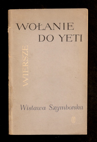 Okładka: Wisława Szymborska - Wołanie do Yeti