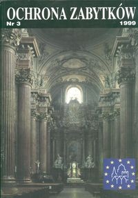 Okładka:  Redakcja pisma Ochrona Zabytków - Ochrona zabytków 1999 nr 3