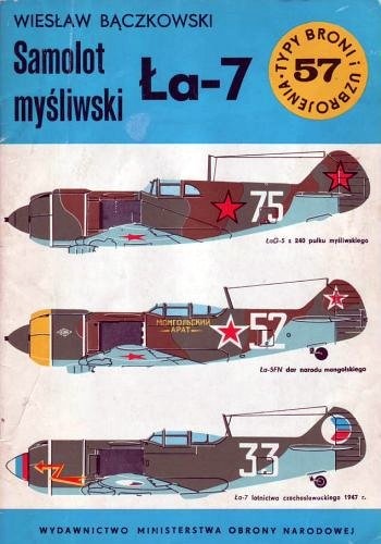 Okładka: Wiesław Bączkowski - Samolot myśliwski Ła-7