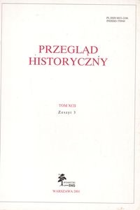 Okładka: Andrzej Wyrobisz - Przegląd Historyczny rok 2001 nr 3 tom XCII