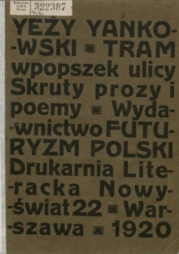 Okładka: Jerzy Jankowski - Tram wpopszek ulicy