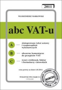 Okładka: Włodzimierz Markowski - ABC VAT-u