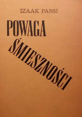 Okładka: Izaak Passi - Powaga śmieszności