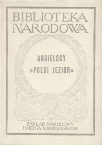 Okładka: William Wordsworth - Angielscy "poeci jezior"