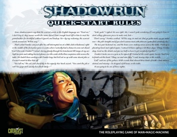 Okładka:  praca zbiorowa - Shadowrun Quick-Start Rules