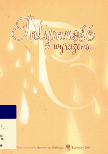 Okładka: Maciej Tramer - Intymność wyrażona