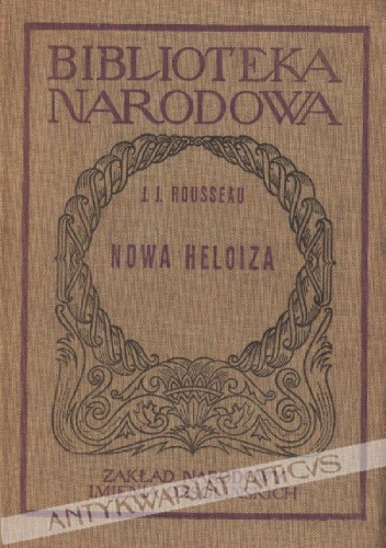 Okładka: Jean Jacques Rousseau - Nowa Heloiza
