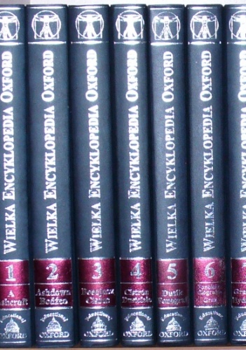 Okładka:  praca zbiorowa - Wielka encyklopedia Oxford. Tom 1