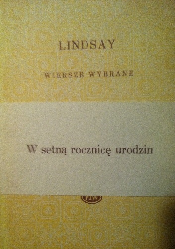 Okładka: Vachel Lindsay - Wiersze wybrane
