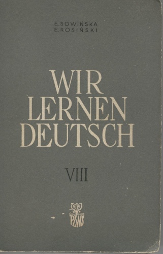 Okładka: Eugenia Sowińska - Wir lernen deutsch VIII