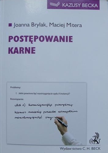 Okładka: Joanna Brylak - Postępowanie karne